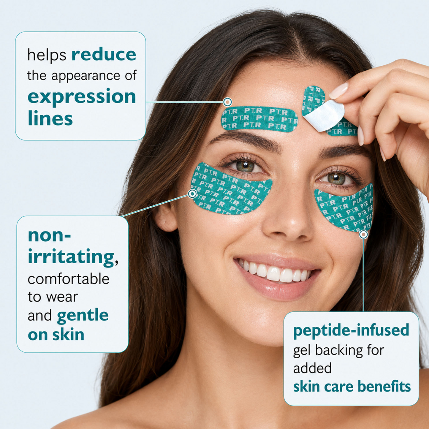 Peptide-Infused Face & Eye Tape