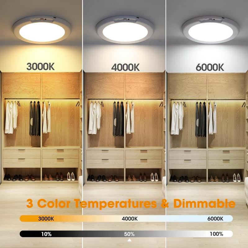 🔥Rechargeable Motion Sensor Ceiling Light with Remote