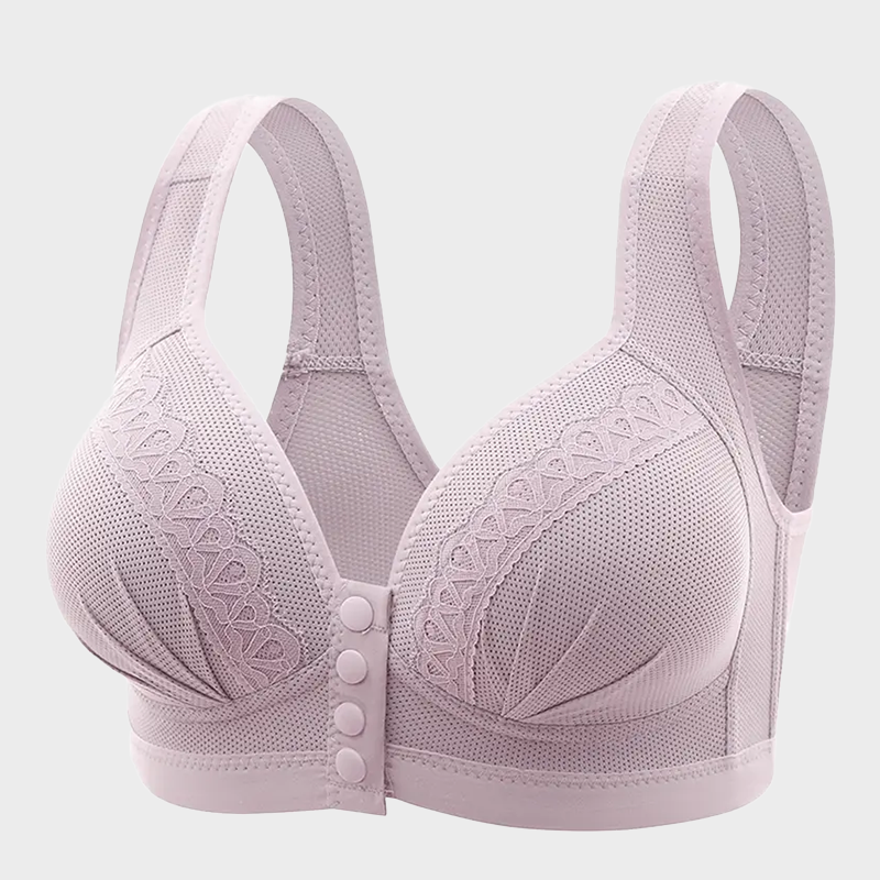 Front Button Breathable Skin-Friendly Cotton Bra