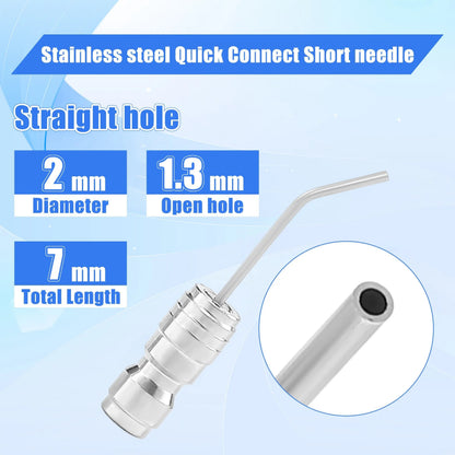 Heavy Duty Hose High-Pressure Washer Spray Nozzle Kit for Drum Washing Machine & AC 4 Pack Straight/Side Spray Nozzles 7cm & 22.5cm 40° Tips 1-2GPM