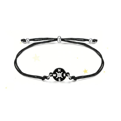Graduation Compass Bracelet for Class of 2026 – Inspirational Gift for Her Him, High School College 8th Grade Graduate, Stainless Steel with Heartfelt Card & Graduation Cap Box