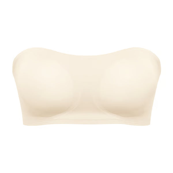 Strapless Invisible Bra with Side Closure & Crisscross Back Support