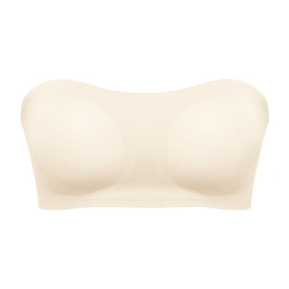 Strapless Invisible Bra with Side Closure & Crisscross Back Support