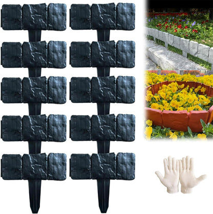 Imitation Stone Garden Fence - DIY Garden Edging Border