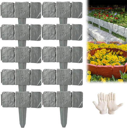 Imitation Stone Garden Fence - DIY Garden Edging Border
