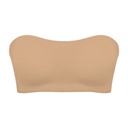 Strapless Invisible Bra with Side Closure & Crisscross Back Support