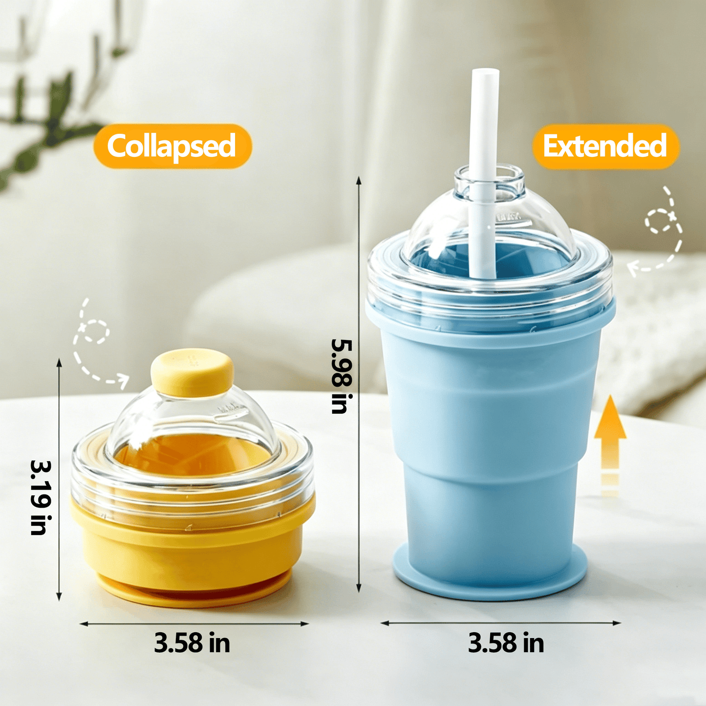 🧊 Foldable Silicone Ice Ball Drink Cup