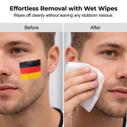 🔥LAST DAY 50% OFF - 🌈✨National Flag Face Paint Stick for Sports Fans