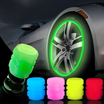 🔥💡Cool Glowing Tire Valve Caps – Instantly Upgrade Your Wheels