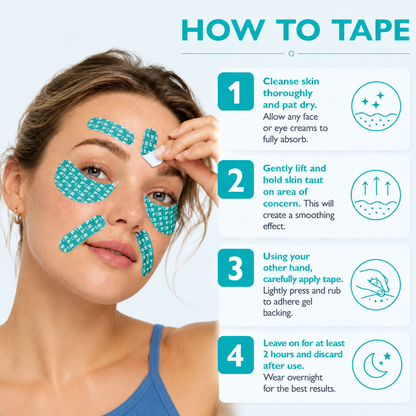 Peptide-Infused Face & Eye Tape