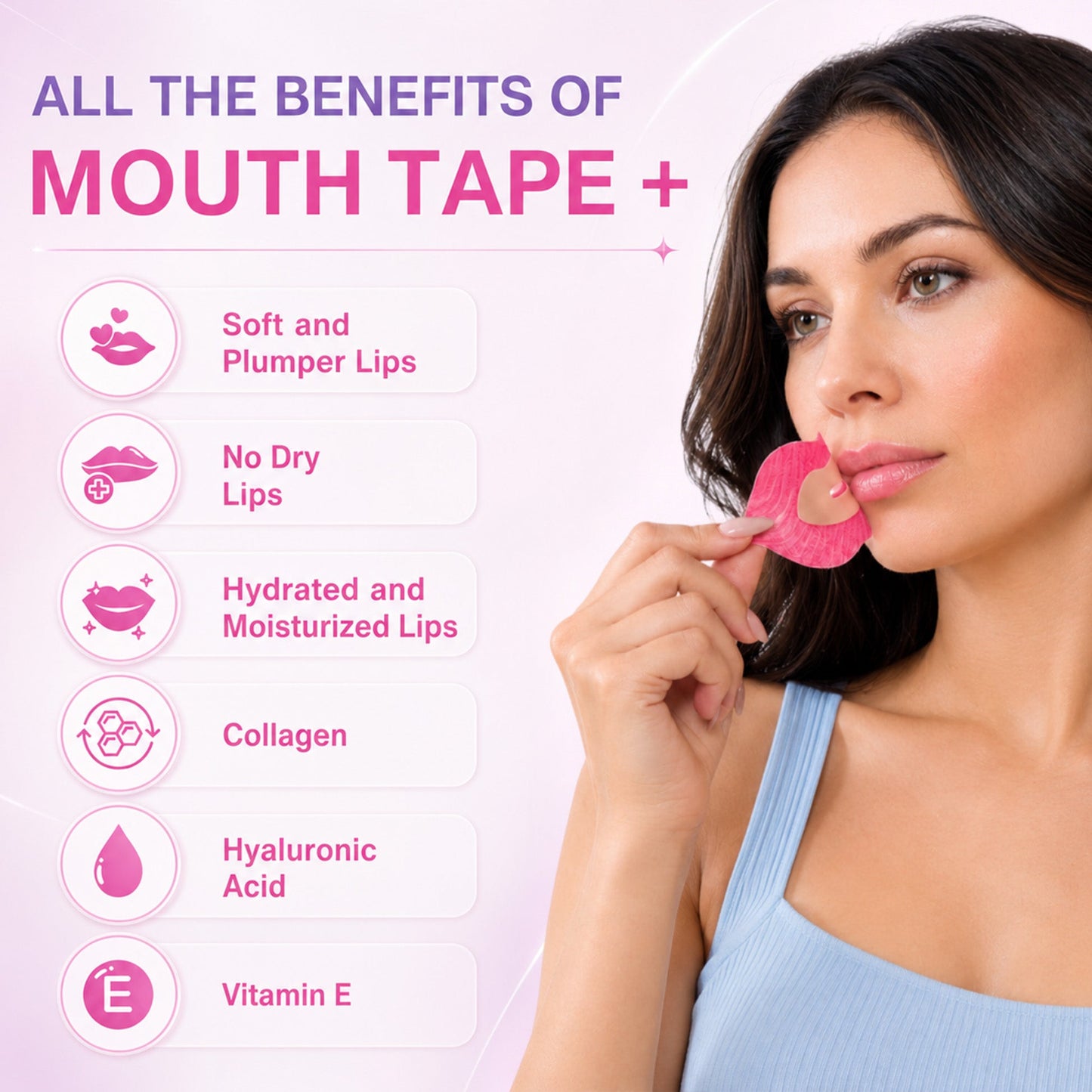 Marssirace lip tape  Hydrating Collagen Mouth Tape