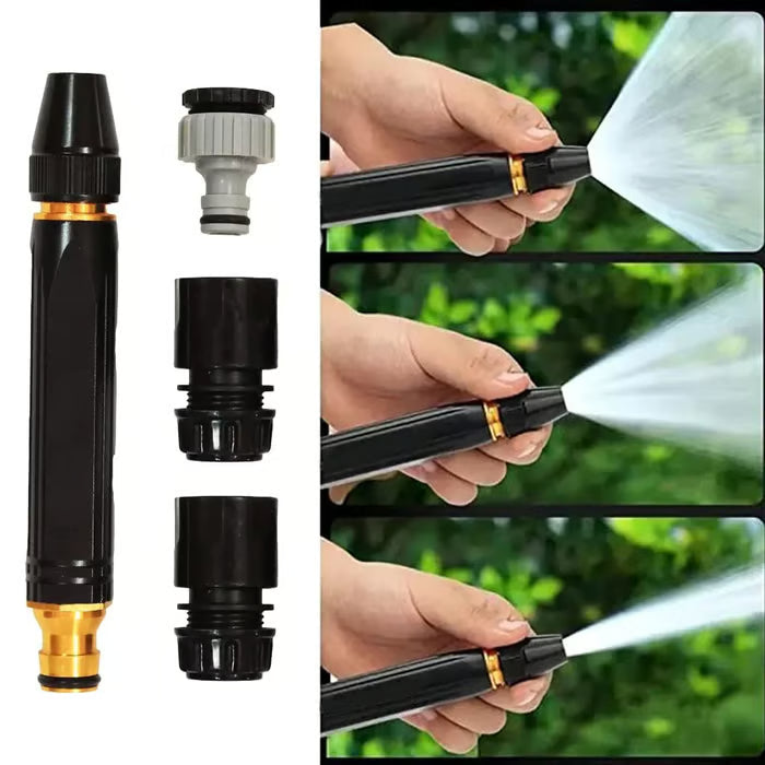 🔥High-Pressure Hose Spray Gun with Brush Attachment