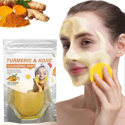 Turmeric & Kojic Acid Cleansing Pads,20pcs🟡