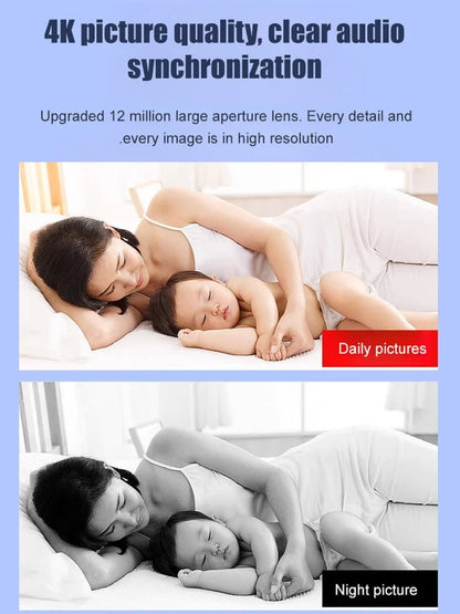[Upgraded ultra-invisible] No-plug camera
