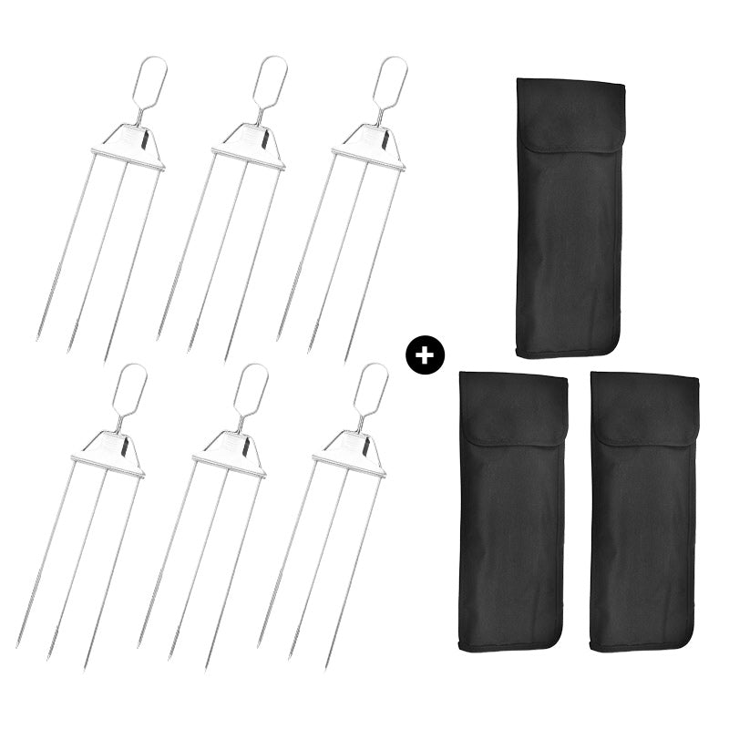 6 forks + 3 Oxford Storage Bag