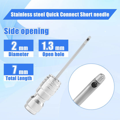 Heavy Duty Hose High-Pressure Washer Spray Nozzle Kit for Drum Washing Machine & AC 4 Pack Straight/Side Spray Nozzles 7cm & 22.5cm 40° Tips 1-2GPM