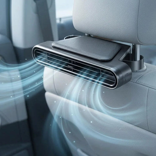 Car Headrest Velcro Cooling AC Fan
