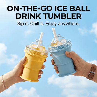 🧊 Foldable Silicone Ice Ball Drink Cup