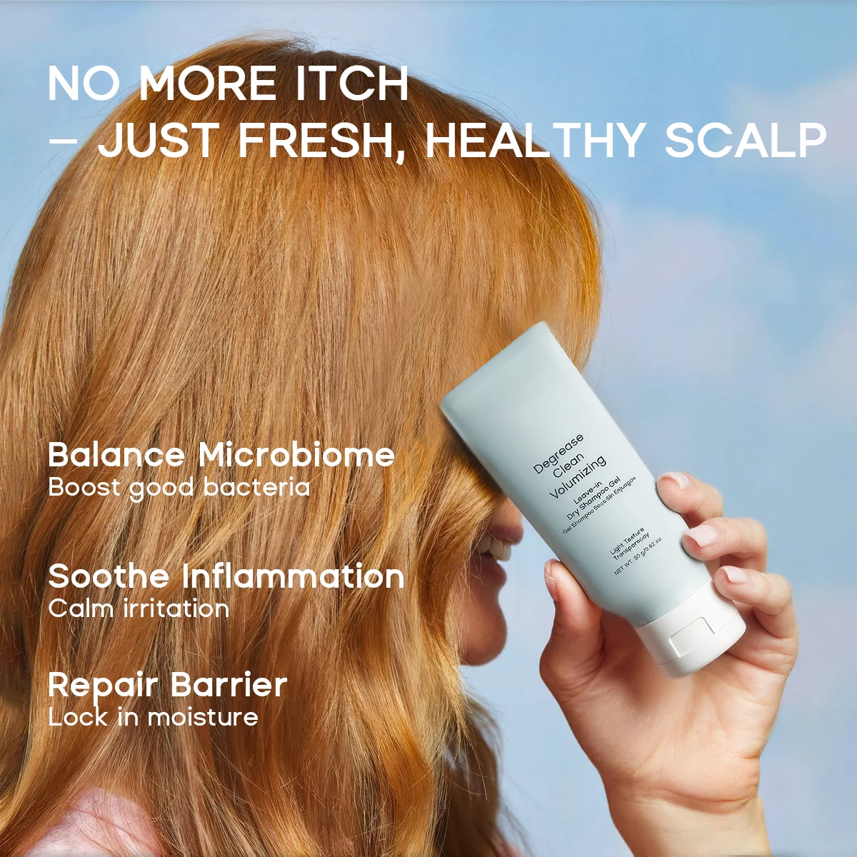 Leave-in Light Hair Dry Shampoo Gel