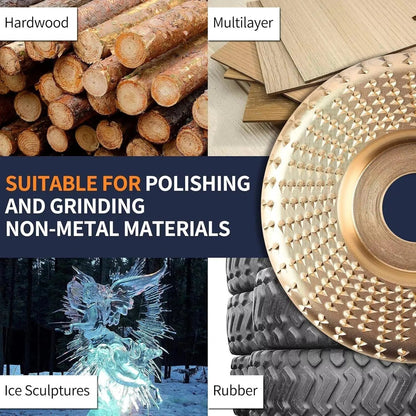 🔥3PCS 4" Wood Carving Grinding Wheels Sanding Disc Accessory for Polishing Tools