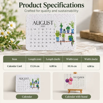 ✨Early Holiday Sale 50% OFF🌱Eco-Friendly Plantable “Timeless” Seed Calendar 2027