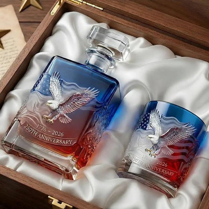 USA 250th Anniversary Commemorative Glass