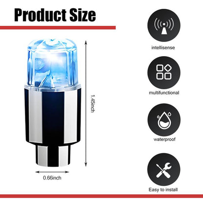 Waterproof LED Tire Valve Cap Light