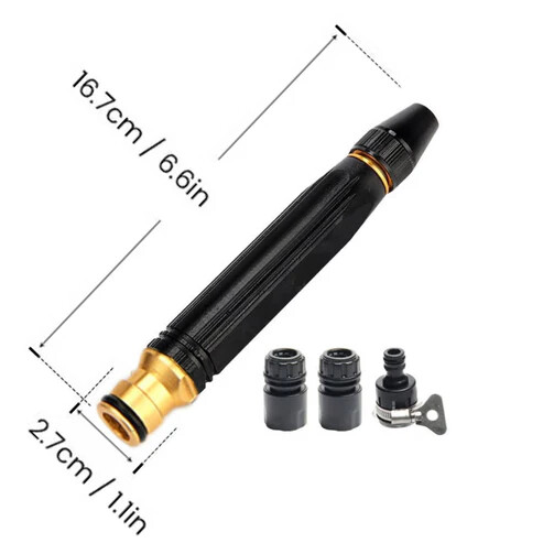 Heavy Duty Adjustable Twist Hose Nozzle Jet Sweeper Nozzle