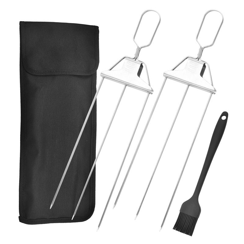 2 forks + 1 Oxford Storage Bag + 1 Silicone Brush