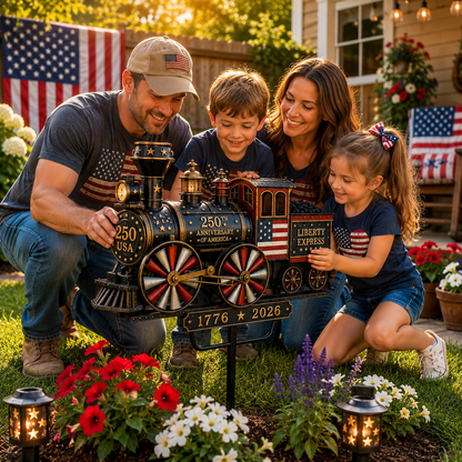🔥Limited time 49% OFF🔥🚂USA 250 “Liberty Express” Train Garden Wind Spinner