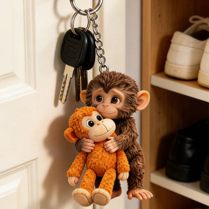 🔥Last Day 50% OFF - 🐵 3D Viral Punch Monkey Keychain 💕🎁Emotional Gift for Animal Lovers, Family, Friends, Loved Ones