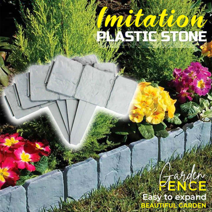 Imitation Stone Garden Fence - DIY Garden Edging Border