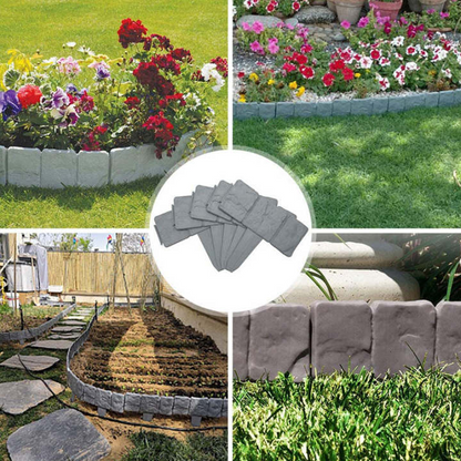Imitation Stone Garden Fence - DIY Garden Edging Border