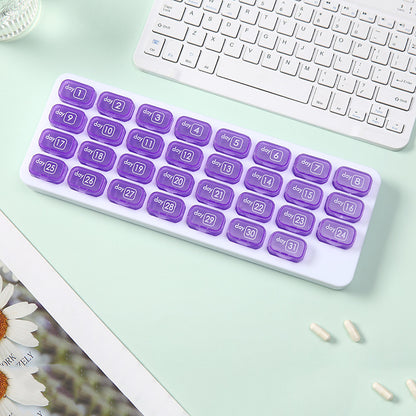 31-Day Detachable Monthly Pill Organizer