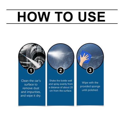 Automotive Nano Coating Repair Agent - With Dust and Water Repellent Properties - Long-lasting and Durable with Gloss, Suitable for Continuous Use
