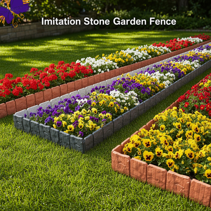 Imitation Stone Garden Fence - DIY Garden Edging Border