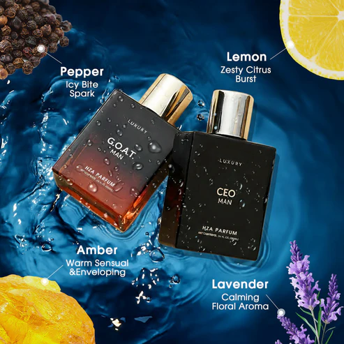 Gentlemen’s Fragrance Set with CEO MAN Perfume & G.O.A.T MAN Aroma.