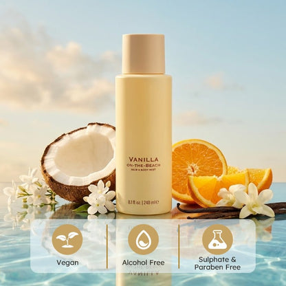 🎁💕 Vanilla on the Beach Hair & Body Mist for Women