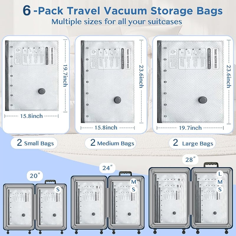 🔥Rechargeable Pump + Bags / 6 (2S+2M+2L)