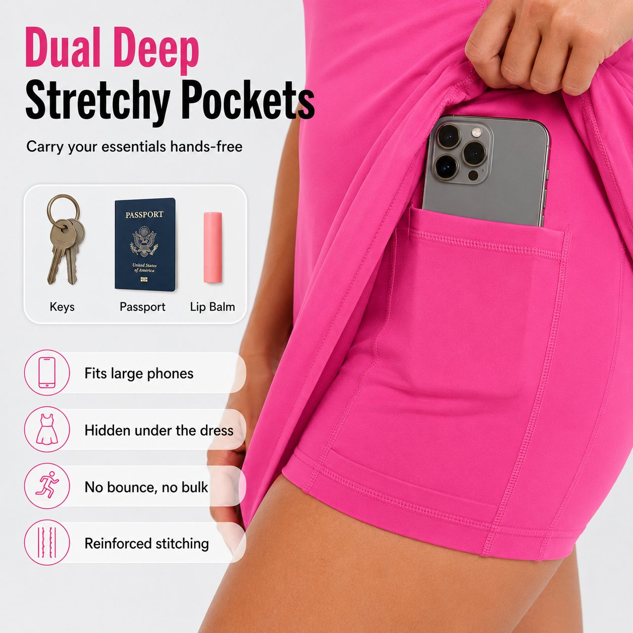 Free-Flow 3-in-1 Tummy Control Athletic Dress
