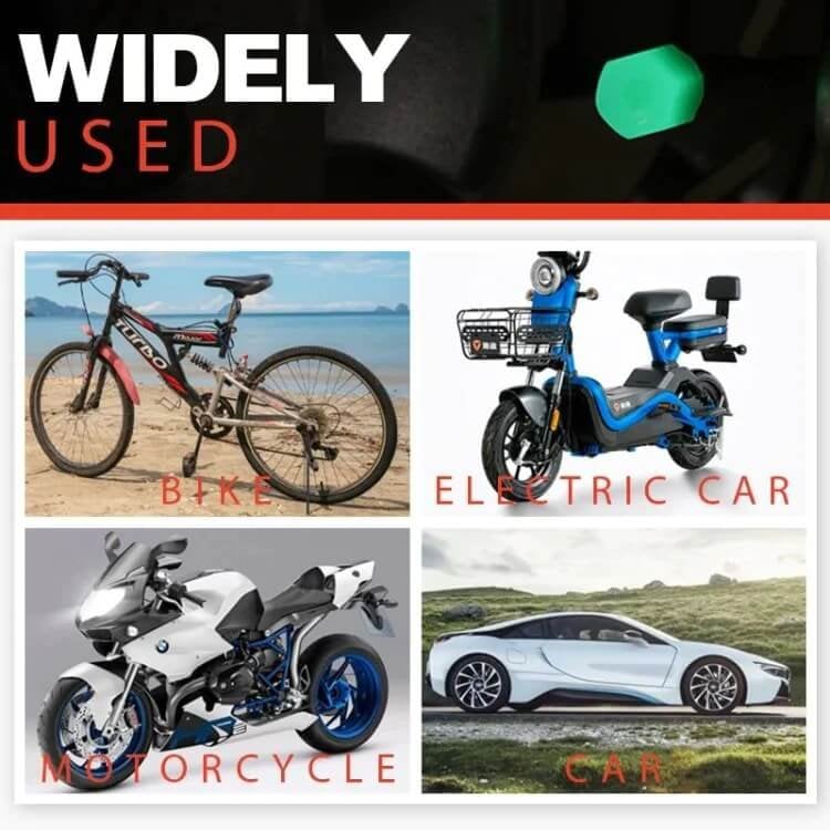 🔥💡Cool Glowing Tire Valve Caps – Instantly Upgrade Your Wheels