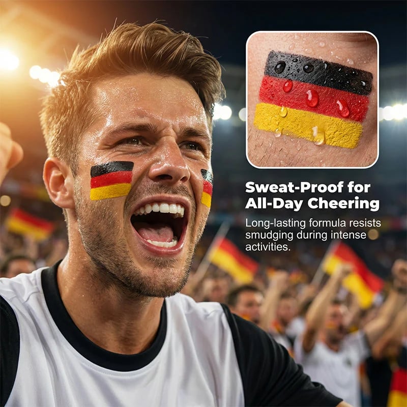 🔥LAST DAY 50% OFF - 🌈✨National Flag Face Paint Stick for Sports Fans