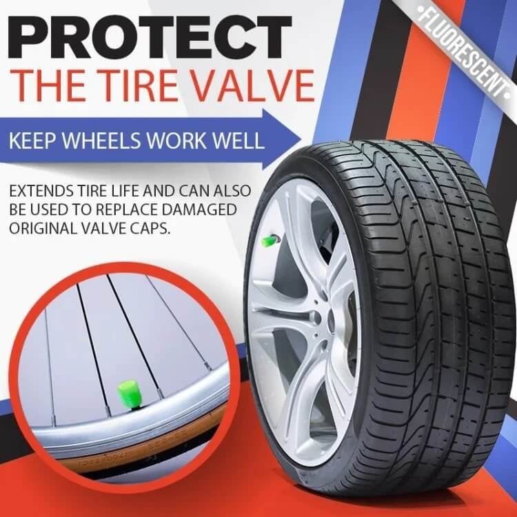 🔥💡Cool Glowing Tire Valve Caps – Instantly Upgrade Your Wheels