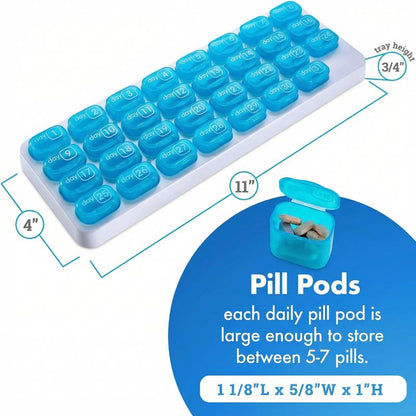 31-Day Detachable Monthly Pill Organizer