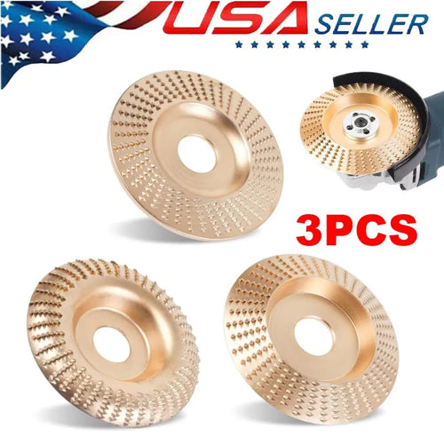 🔥3PCS 4" Wood Carving Grinding Wheels Sanding Disc Accessory for Polishing Tools