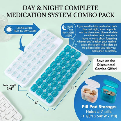 31-Day Detachable Monthly Pill Organizer