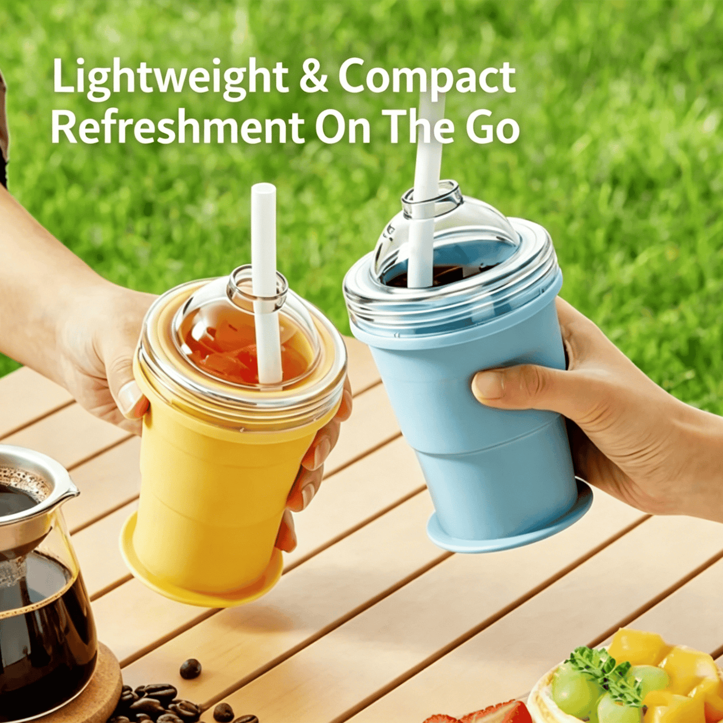🧊 Foldable Silicone Ice Ball Drink Cup
