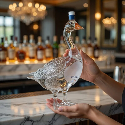 Vodka 3D Sculpted Goose Bottle
