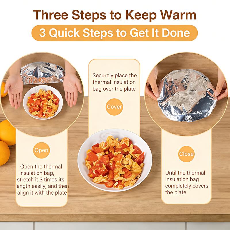 Reusable Aluminum Foil Food Covers