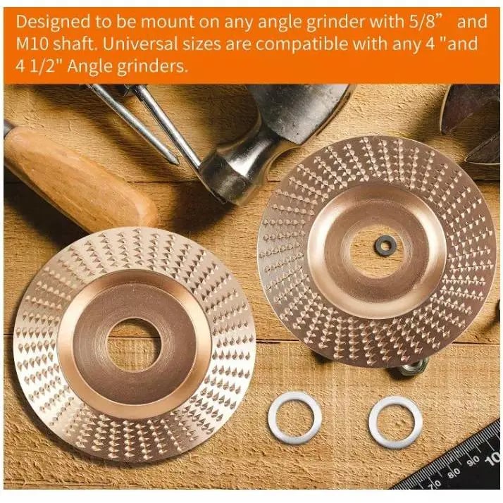 🔥3PCS 4" Wood Carving Grinding Wheels Sanding Disc Accessory for Polishing Tools
